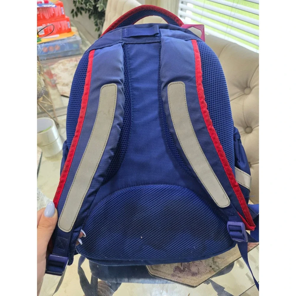 Activ New NBA Basketball Backpack Blue Red Holographic Kids School Bag